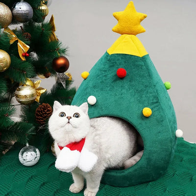 Christmas Cat House | Pet Bed