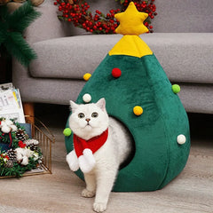 Christmas Cat House | Pet Bed