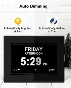 8 inch LCD Calendar Dementia Digital Alarm Clock