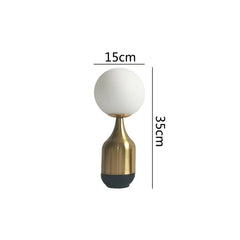 Modern Home Nordic Glass Ball Brass Table Lamps